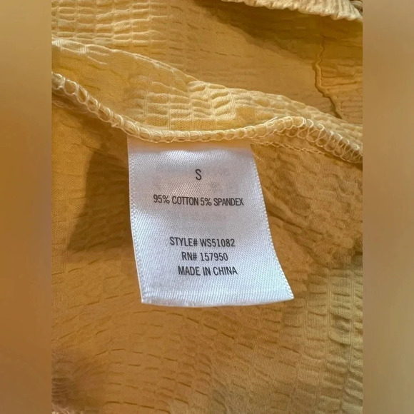 Francesca's Miami Collection Yellow Crepe Sundress NWT - Picture 9 of 12